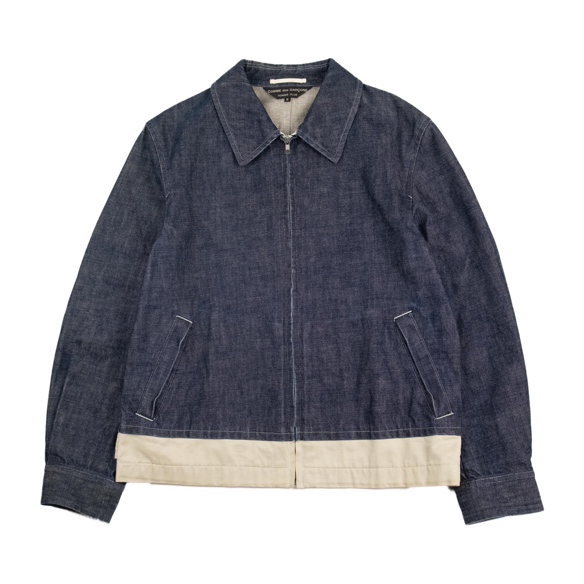 AD 2001 Comme Des Garcons Plus Denim Zipup Jacket – HardLabor