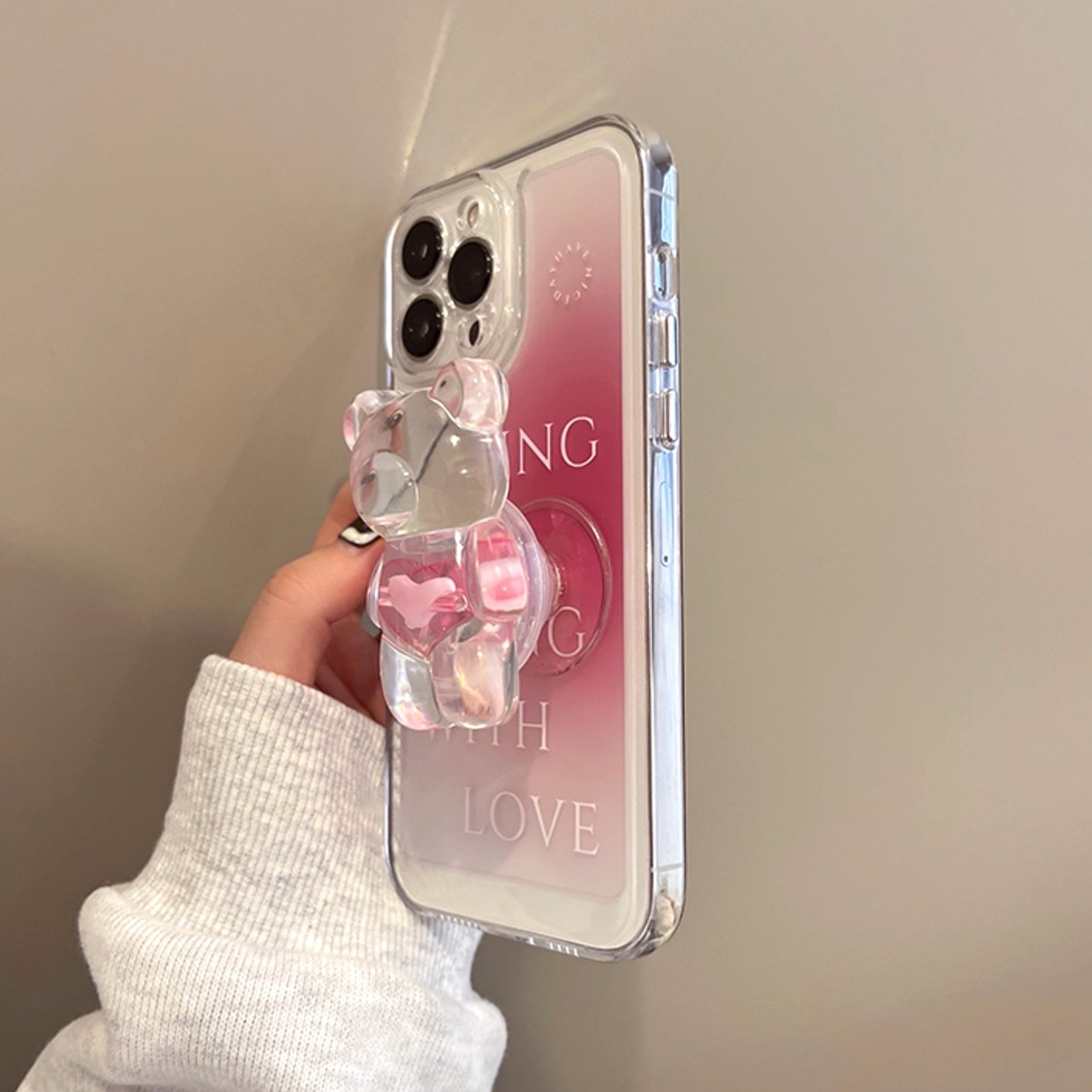 Lovely 3D Teddy Bear iPhone Case - Creamcy.com – Creamcy Cases