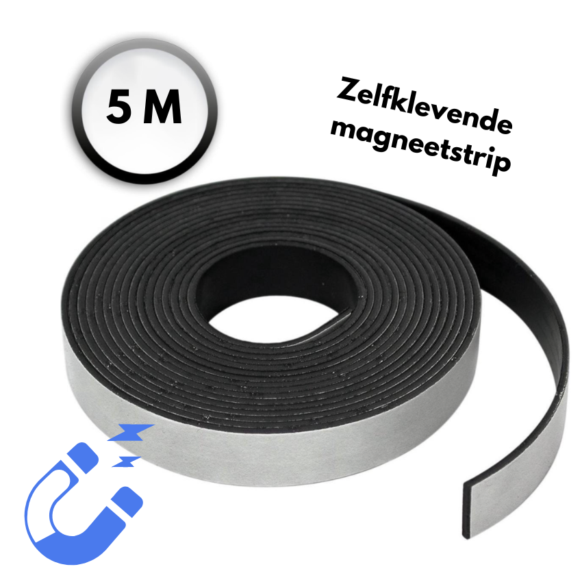 Hollywood vos Hollywood Magneetstrip Zelfklevend - 1 meter rol – Magneetband | ByFain