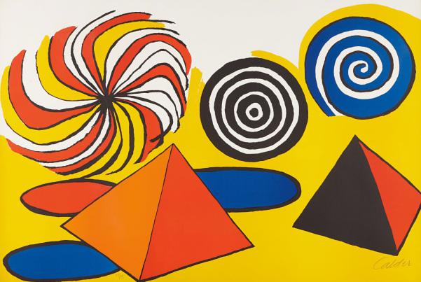 Alexander Calder Untitled (Pinwheels and Pyramids)