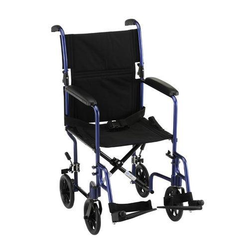 17 inch Transport Chair with Fixed Arms - Pharmedico