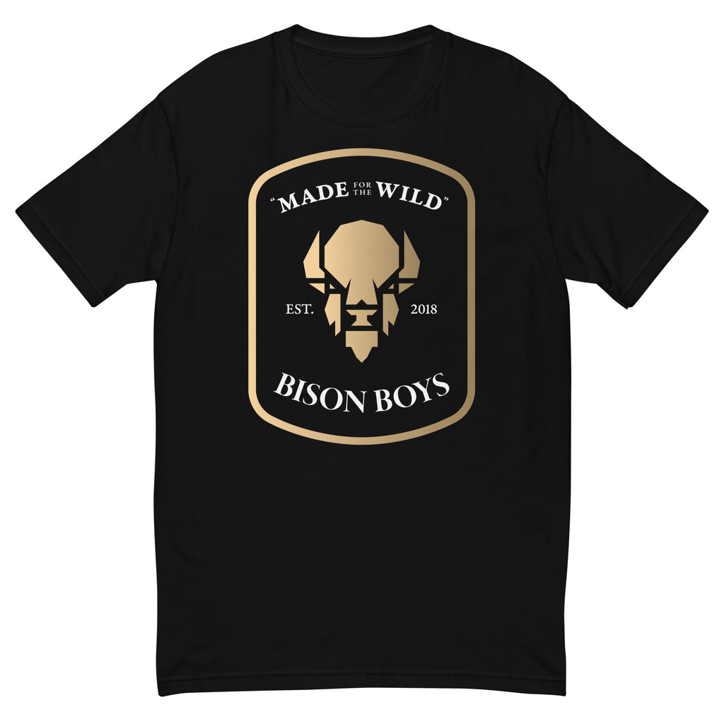 Bison Boys' Made For the Wild Tee: Black Print | Bison Boys