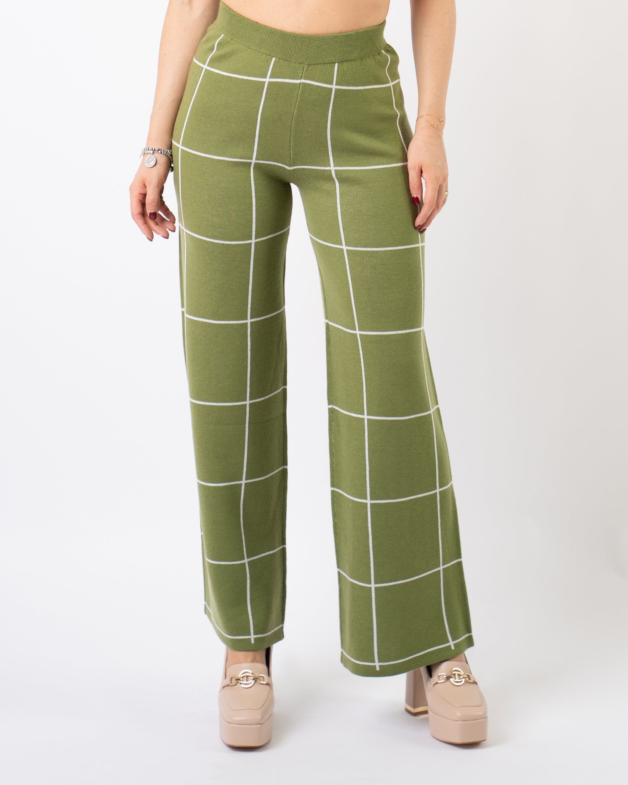 Pantaloni Suijo in Lana Verde product