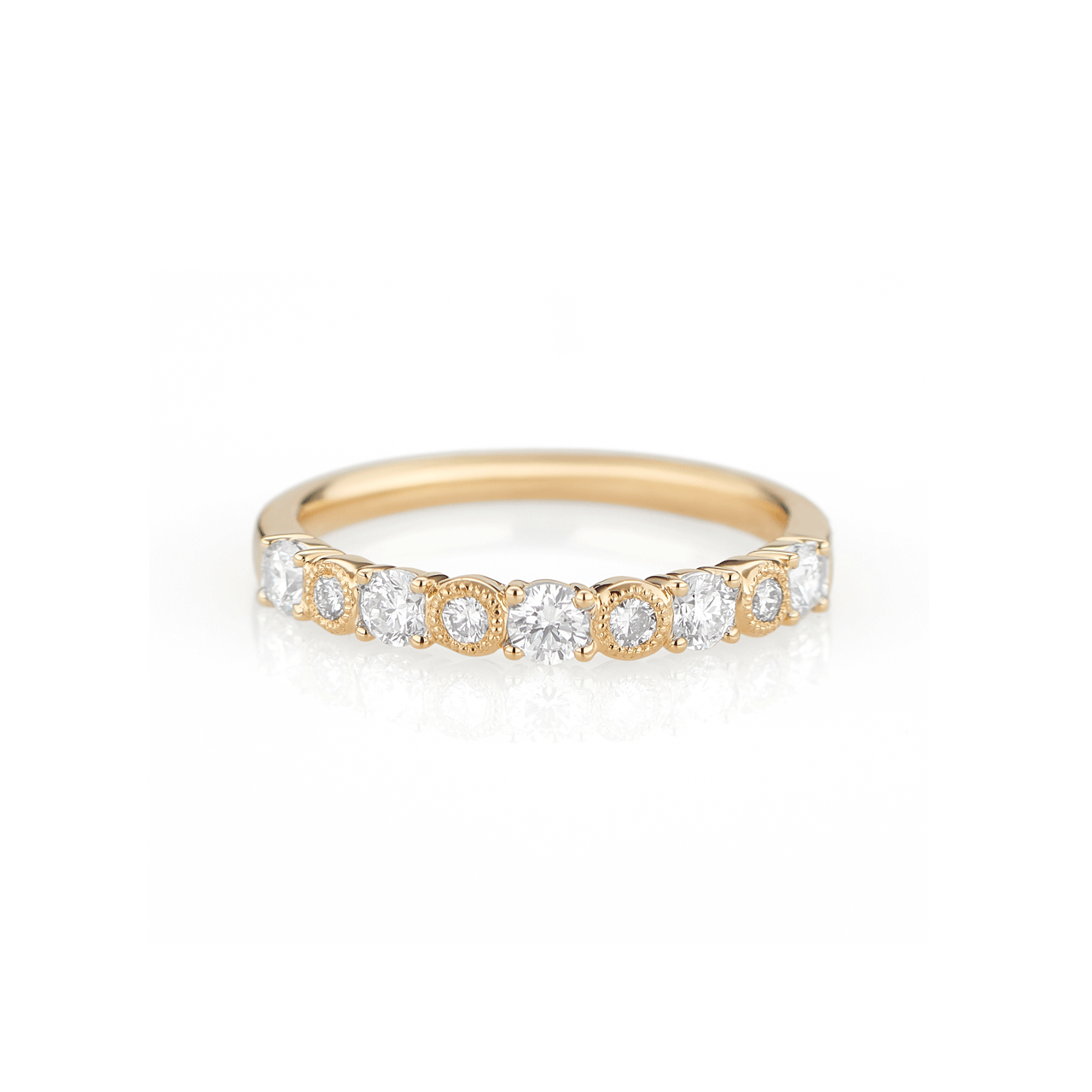 Heritage 18K Yellow Gold and .51CT Diamond Band