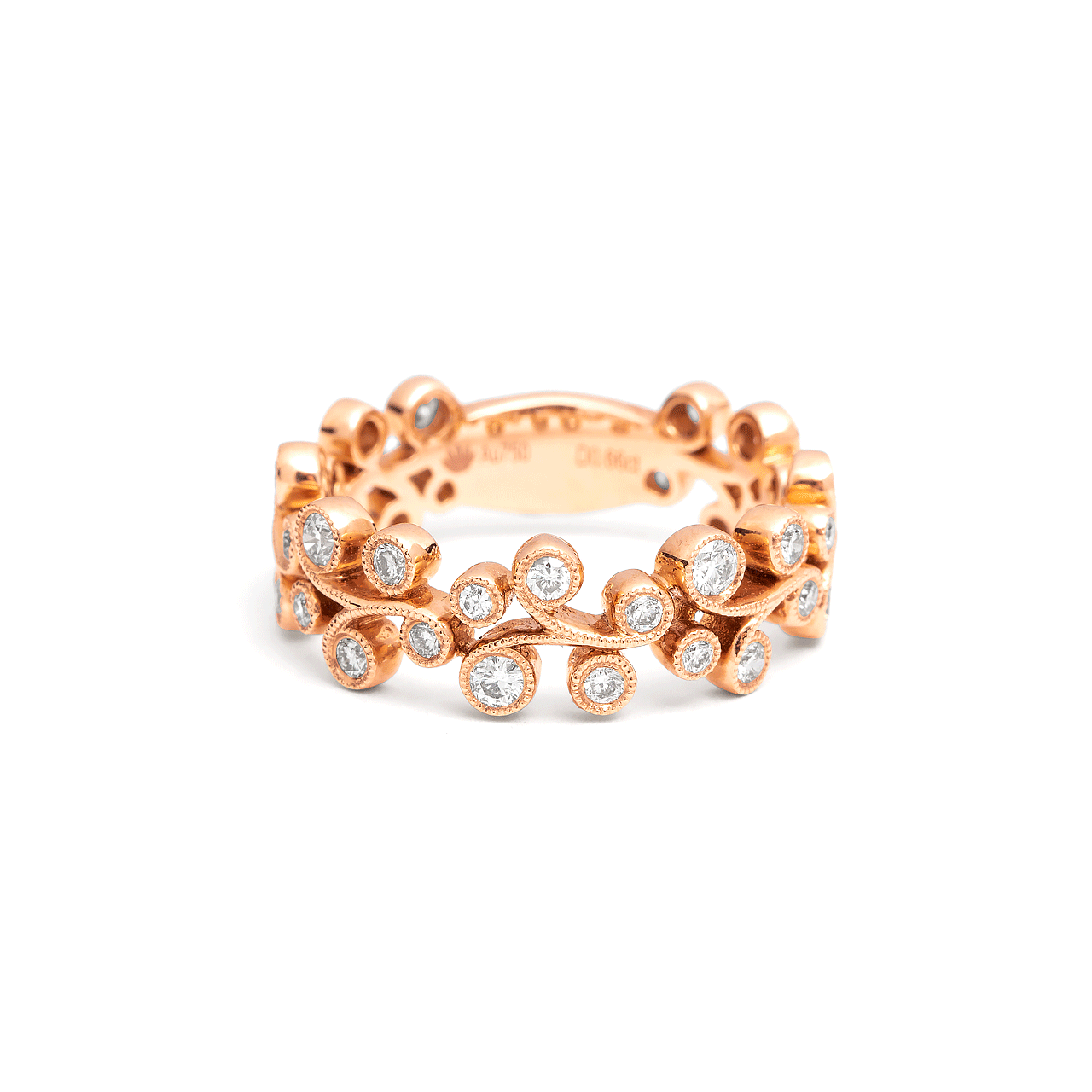 Heritage 18K Rose Gold and .66 CT Diamond Band