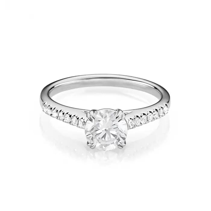 Hamilton Cherish Micro Prong 18k Gold and 1.50CT Diamond Ring