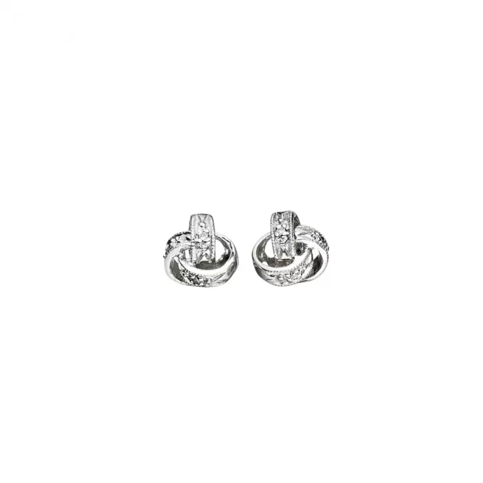 Diamond Knot Earrings