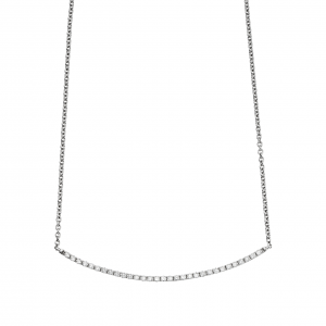 Diamond bar necklace