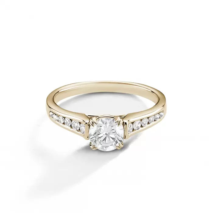 Hamilton Cherish Channel Set 18k Yellow Gold and Diamond Ring