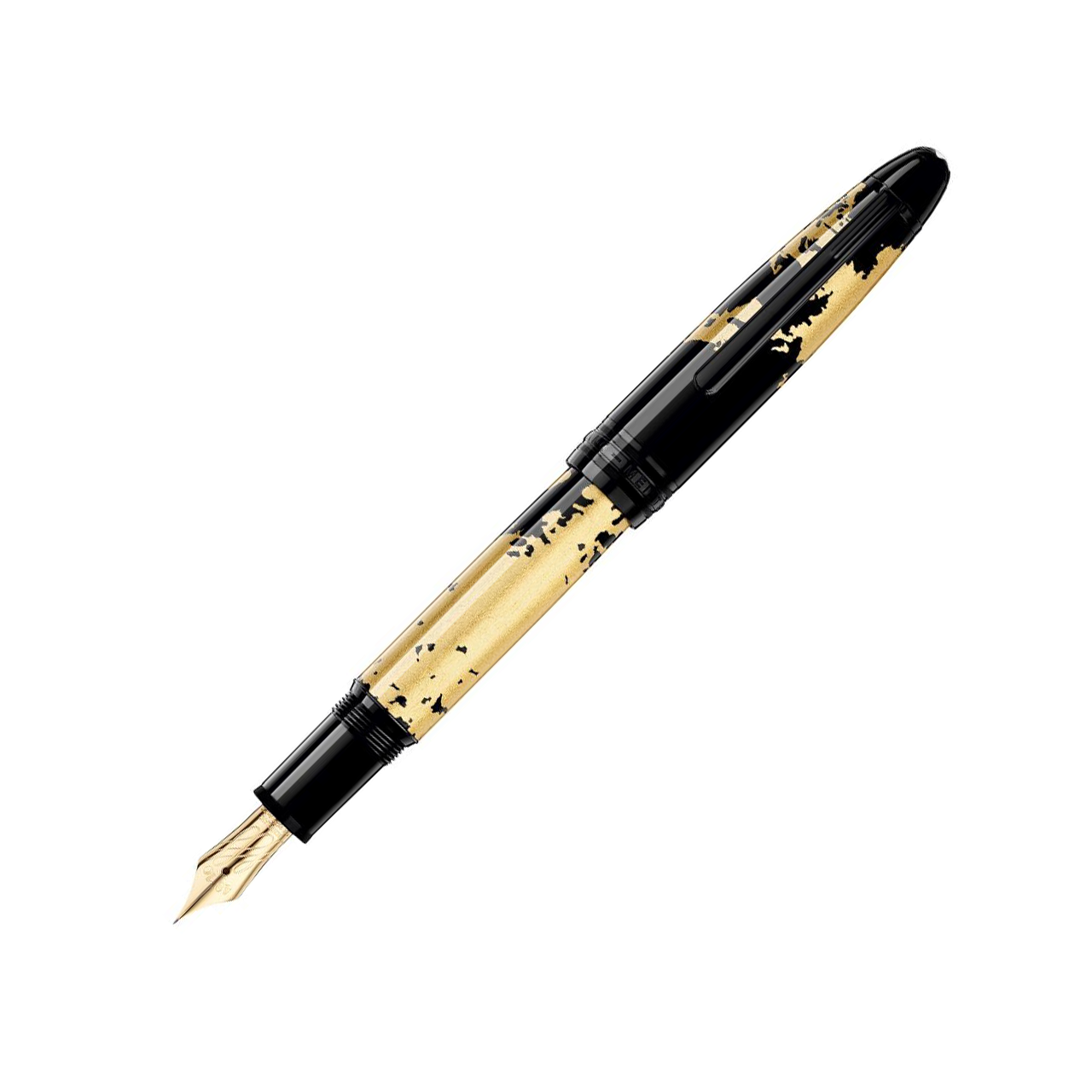 Montblanc Meisterstück Solitaire Calligraphy Gold Leaf Flex Nib Fountain Pen