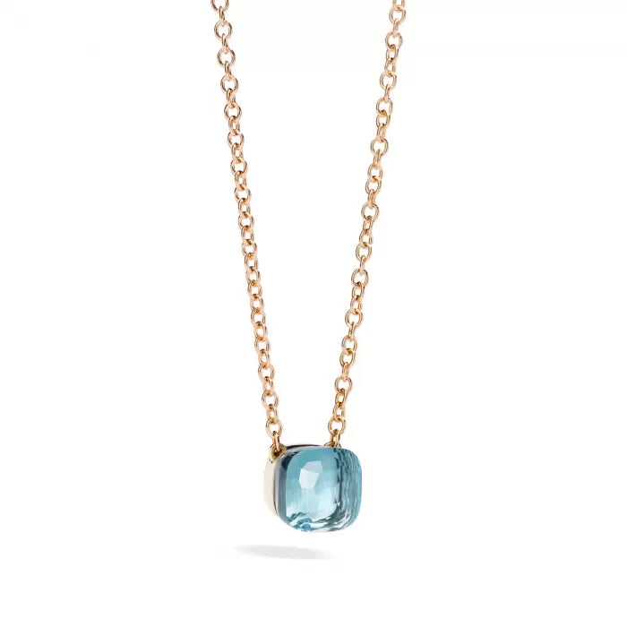 Blue topaz necklace