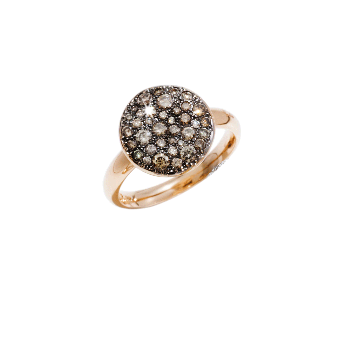 Pomellato 18K Rose Gold and Brown Diamond Ring