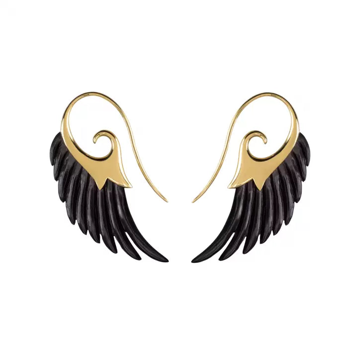 Ebony Wing Earrings