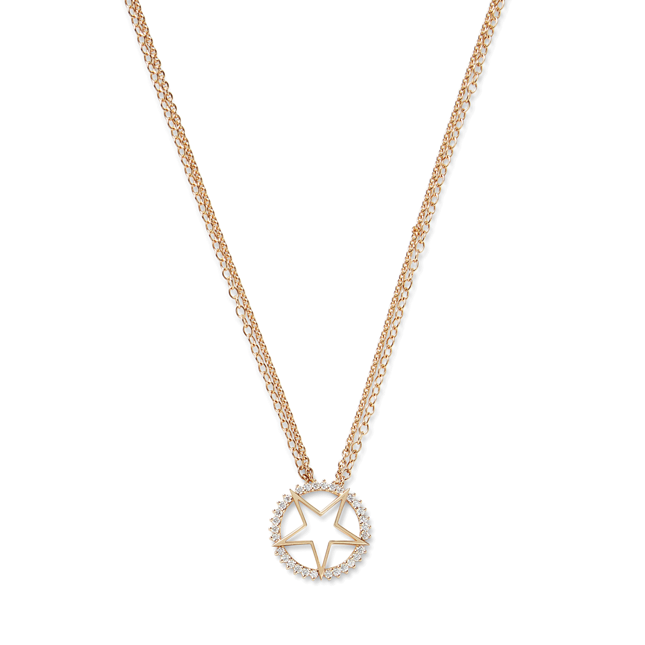 Nouvel Heritage Mystic Star 18k Yellow Gold Necklace