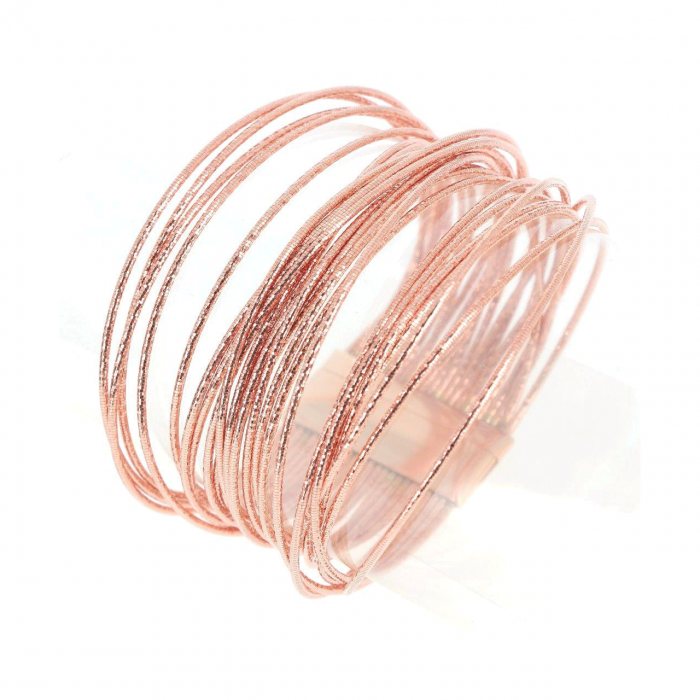 Pesavento DNA Spring 18k Rose Gold Vermeil Bracelet 