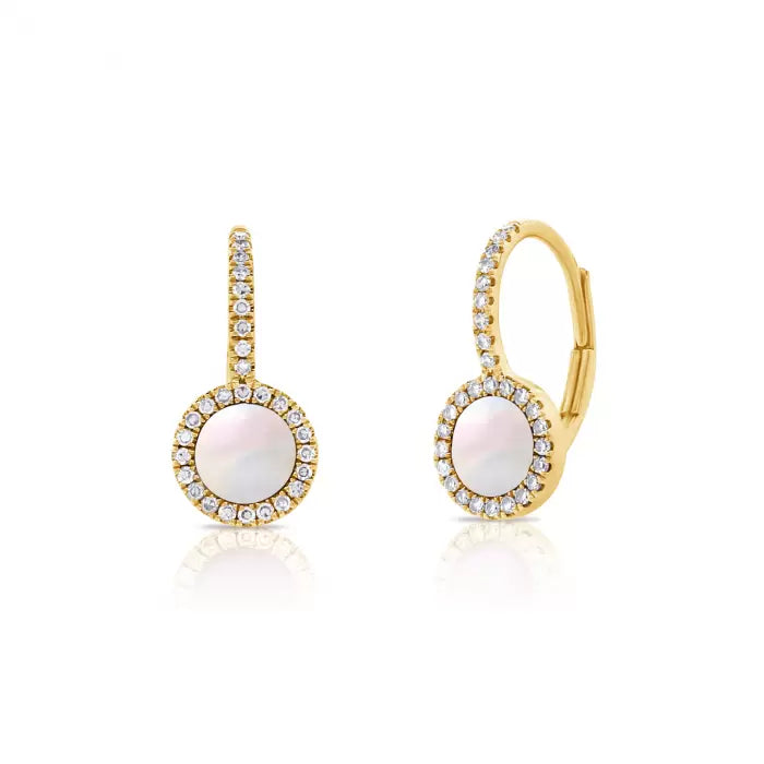 Pearl Diamond Earrings