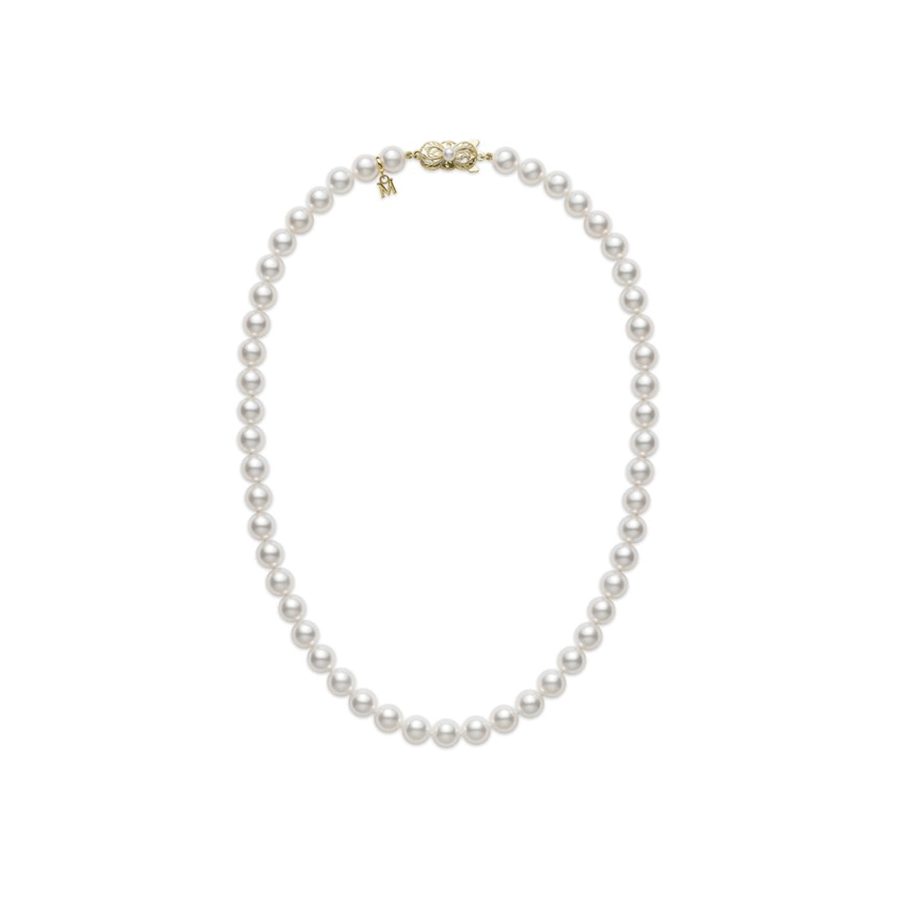 Mikimoto 18k Yellow Gold and Pearl Necklace