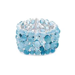 JBGBR0733 White Gold and Aquamarine Bracelet