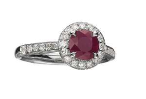 Lisette 18k Ruby and Diamond Ring