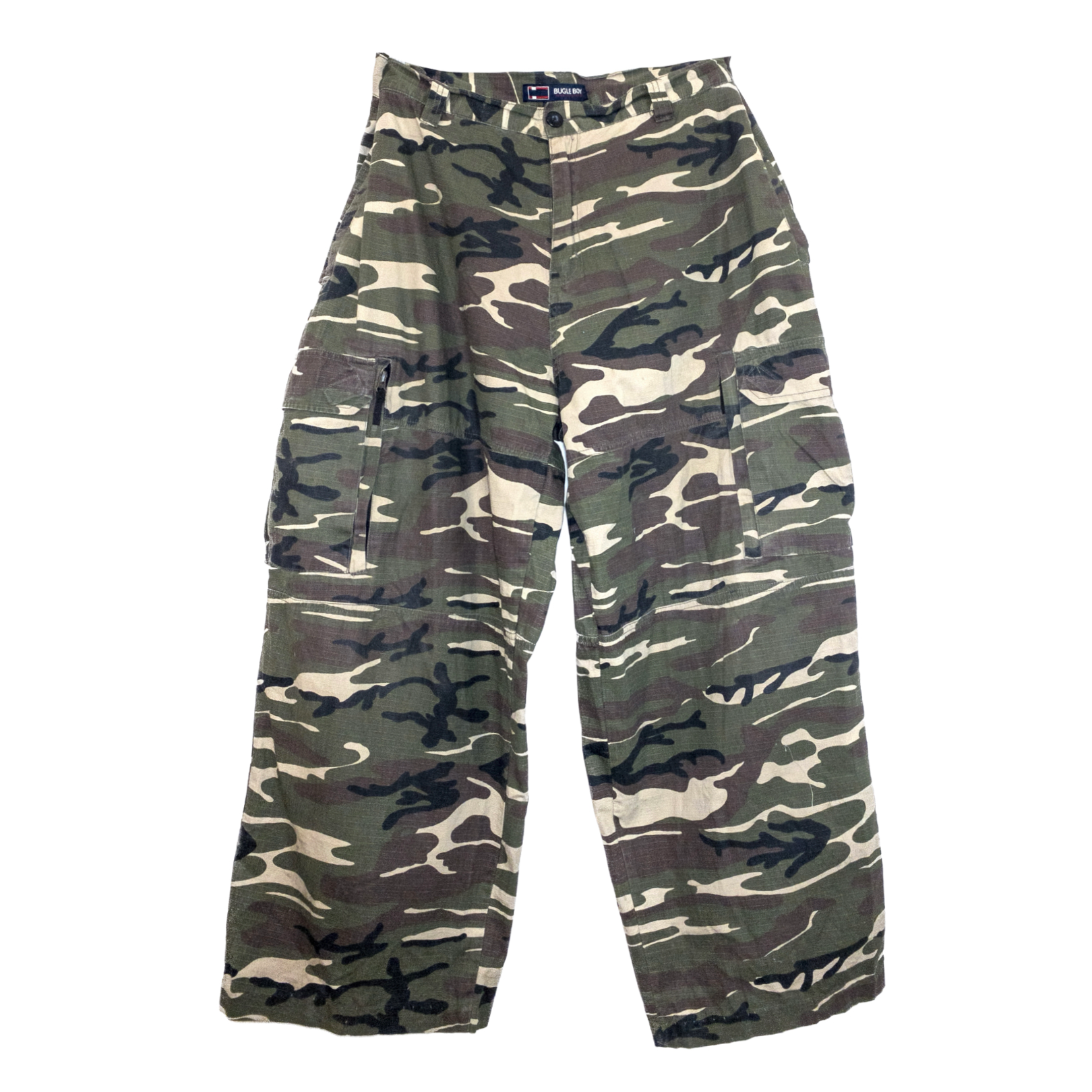 Bugle Boy Jean Company Camo Cargo Pants Mens 41x32 – normandie