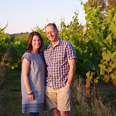 Marc Scalzo and his wife Lisa Hernan from Piano Piano wines - available online at Wine Sellers Direct.