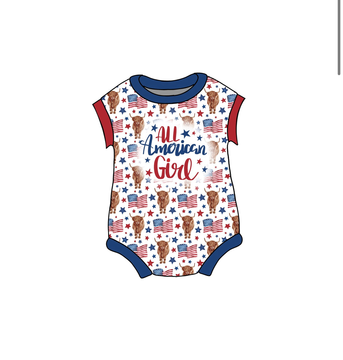 All American Girl Romper