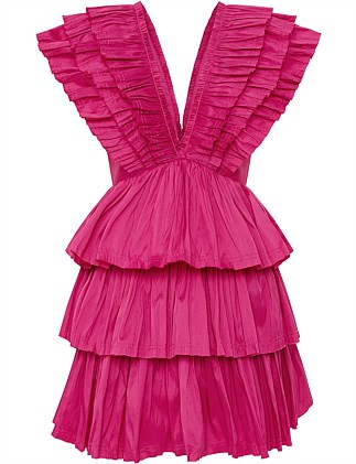Suzette Bubble Mini Dress  Pink – dresshireaustralia