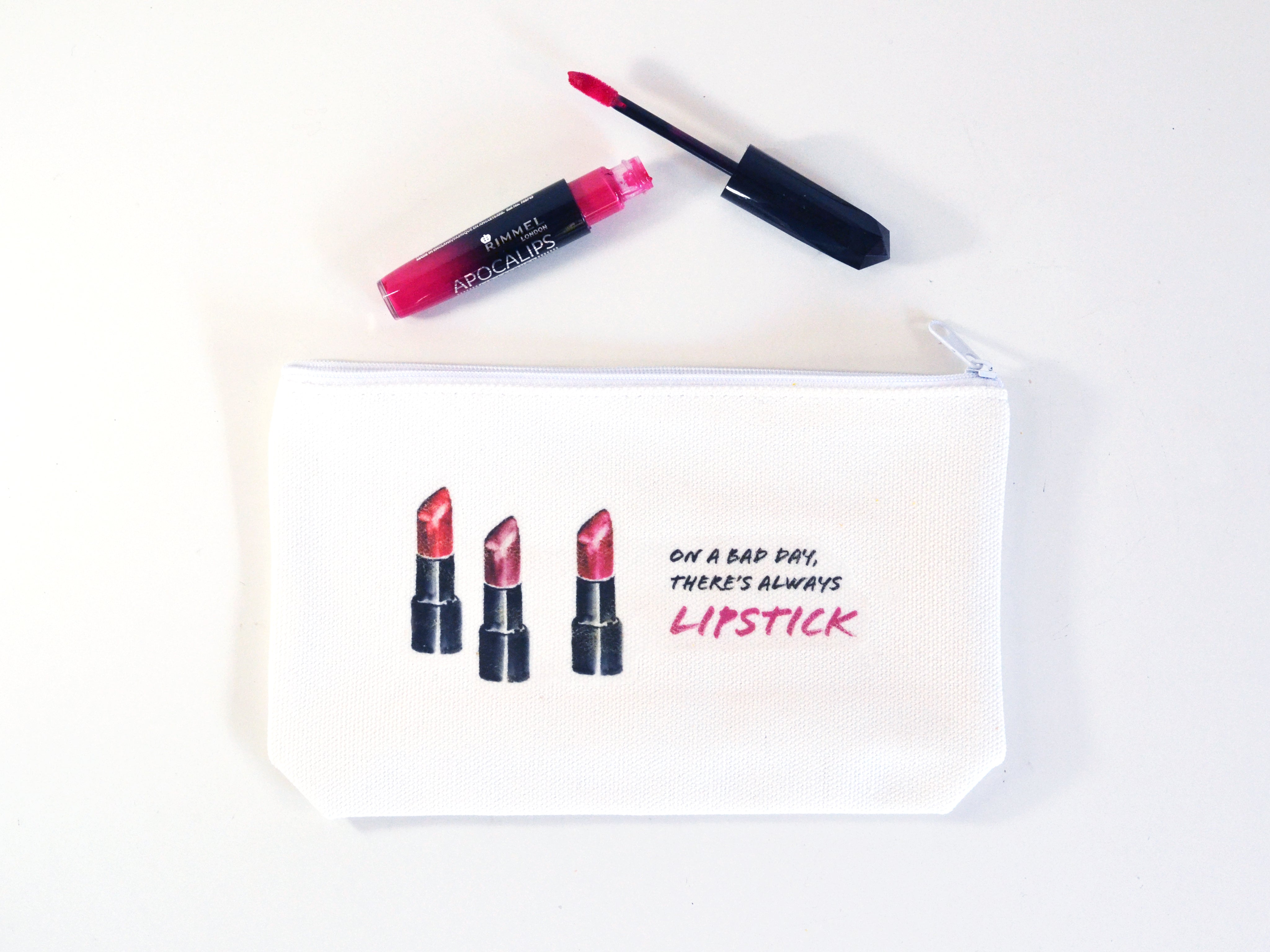 DIY lipstick print make-up bag – makeandtell