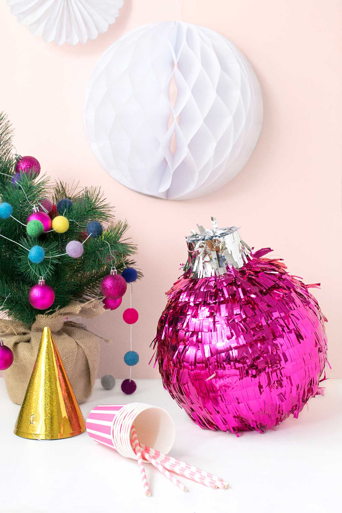 DIY festive bauble pinata - Make and Tell for Curbly