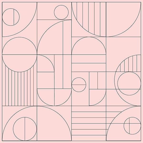 Bauhaus inspired geometric desktop wallpaper