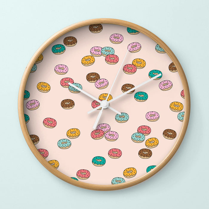 Donut wall clock - Make and Tell on Society6