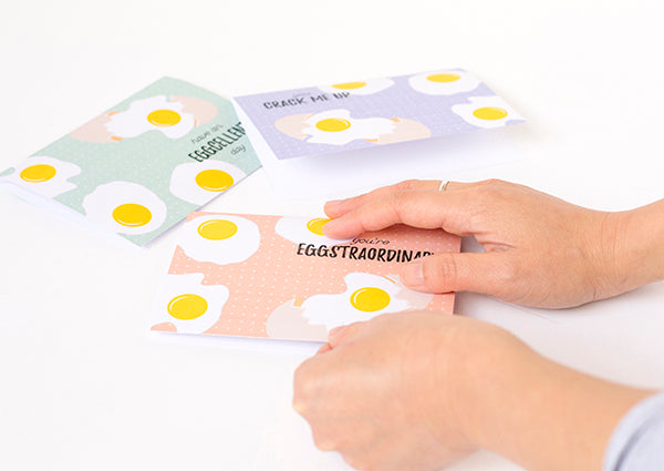 Free printable punny egg postcards