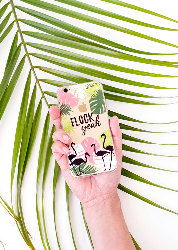 Flock yeah phone case. Design by Make and Tell, available from Gocase