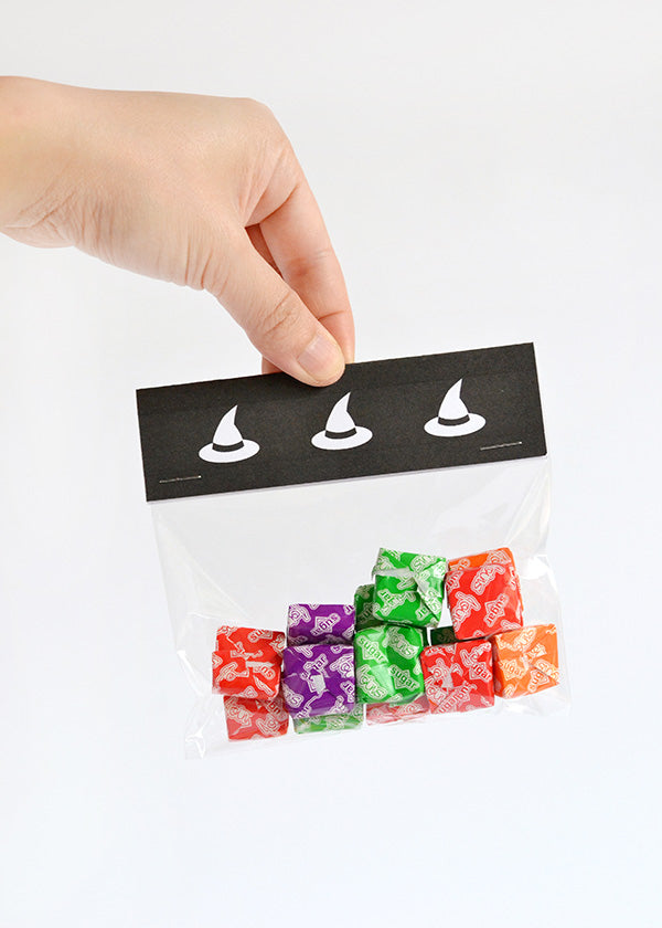 Printable Halloween treat bag toppers