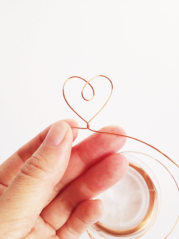 DIY wire heart crown