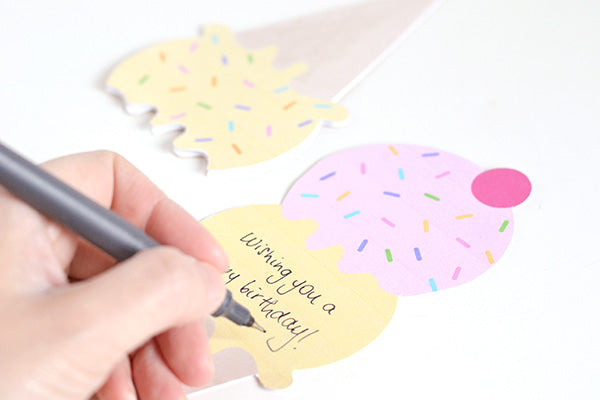 Slide out ice cream greeting card (DIY + printable)