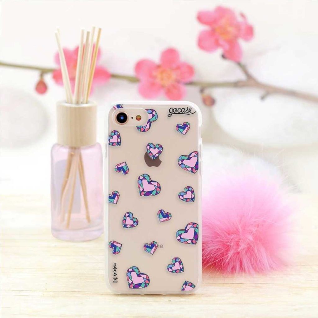 Jewel Hearts phone case - Make and Tell on Gocase