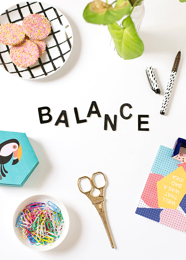 On work and finding balance