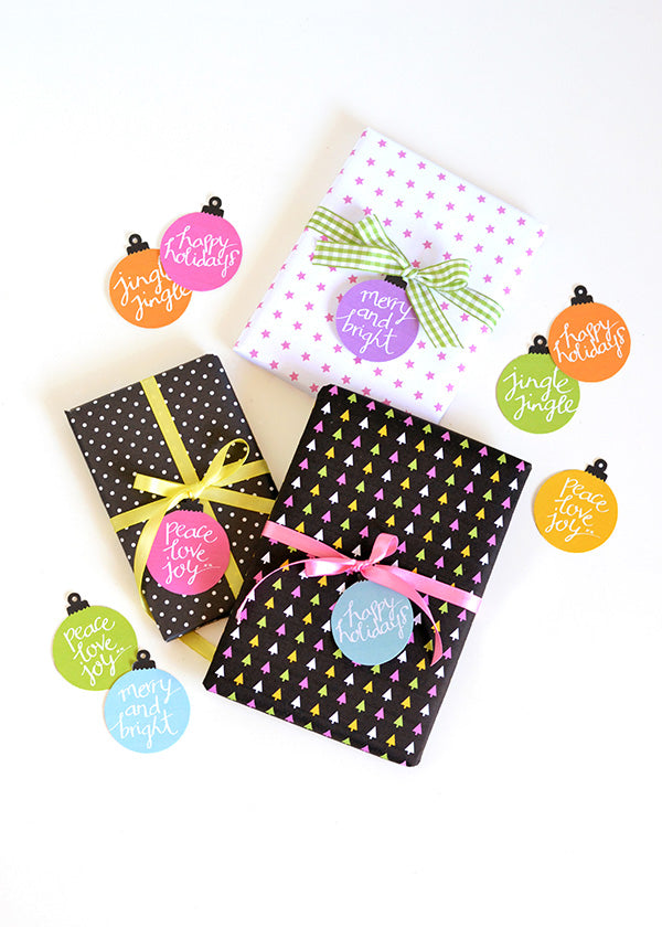 printable bauble gift tags