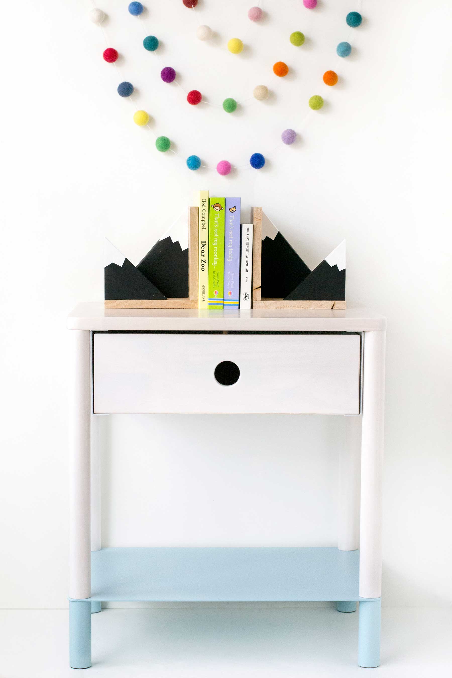 DIY mountain bookends - Make and Tell for Curbly