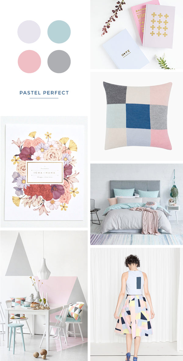 Pastel perfect | rose quartz and serenity colour combo