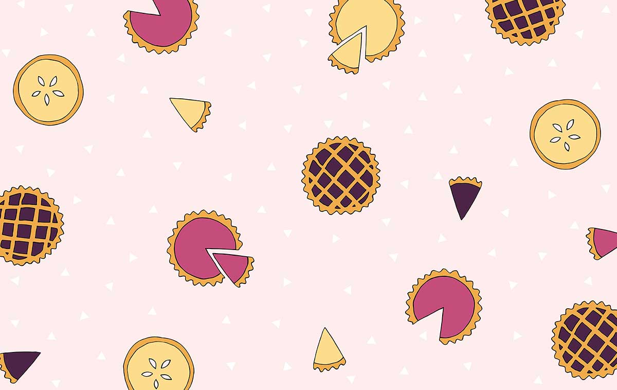 Pie desktop wallpaper - free download for fall and Thanksgiving!