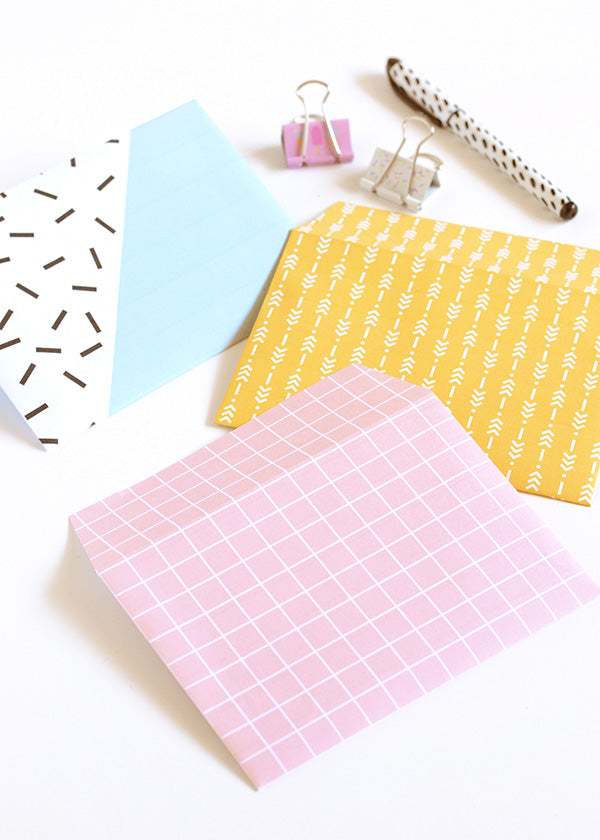 DIY printable patterned envelopes