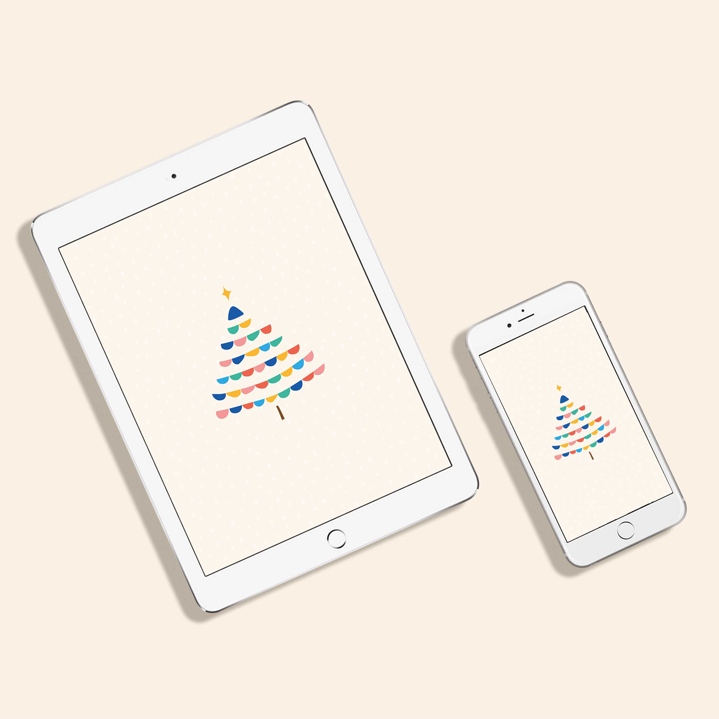 christmas tree ipad wallpaper