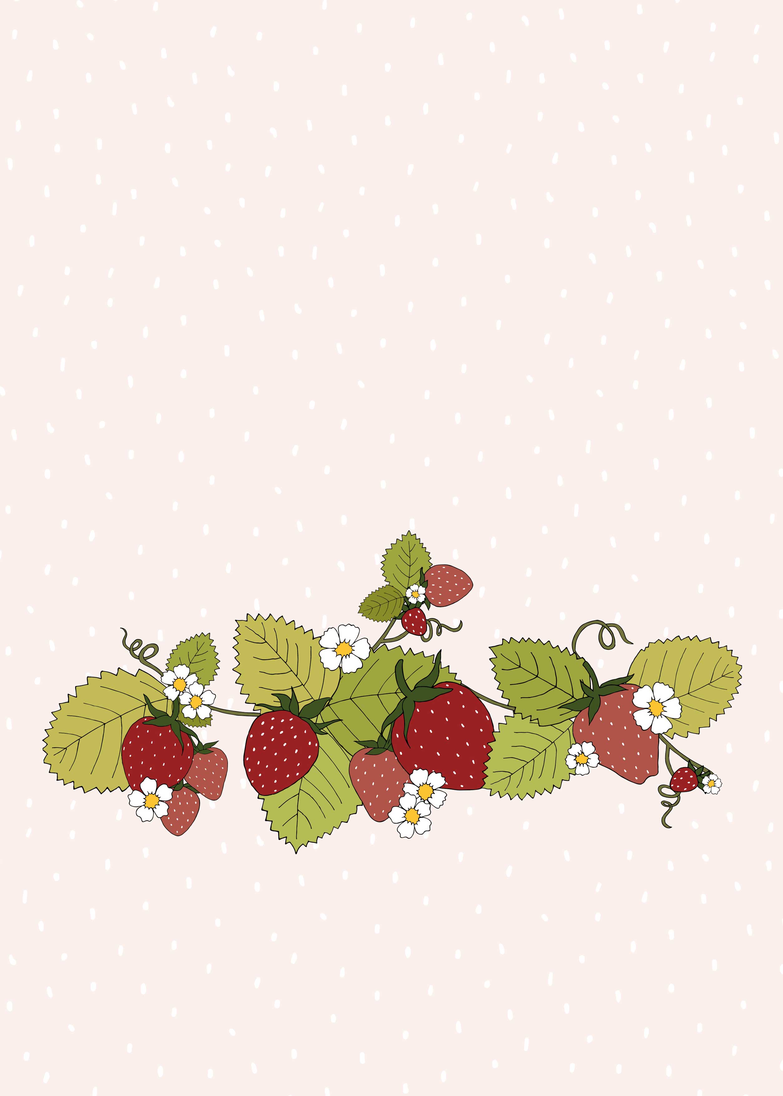 Cute backgrounds strawberry pc aesthetic HD wallpaper  Pxfuel