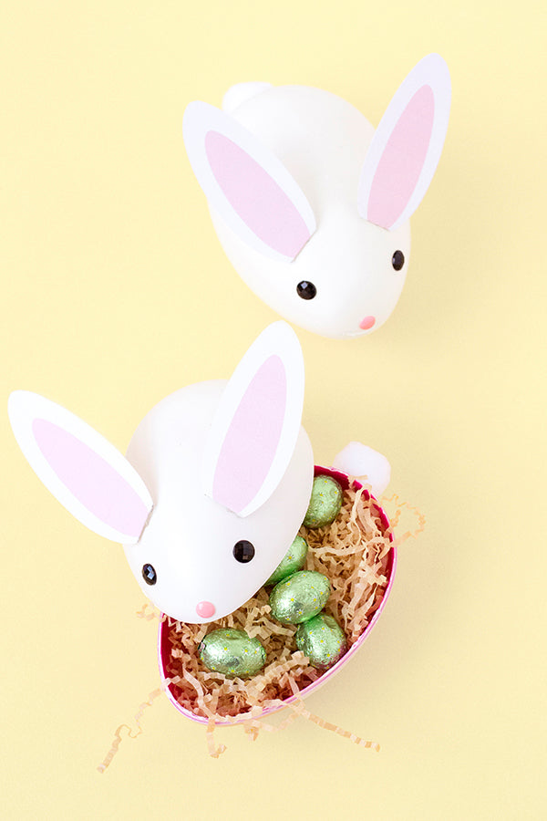 DIY treat-filled easter bunnies