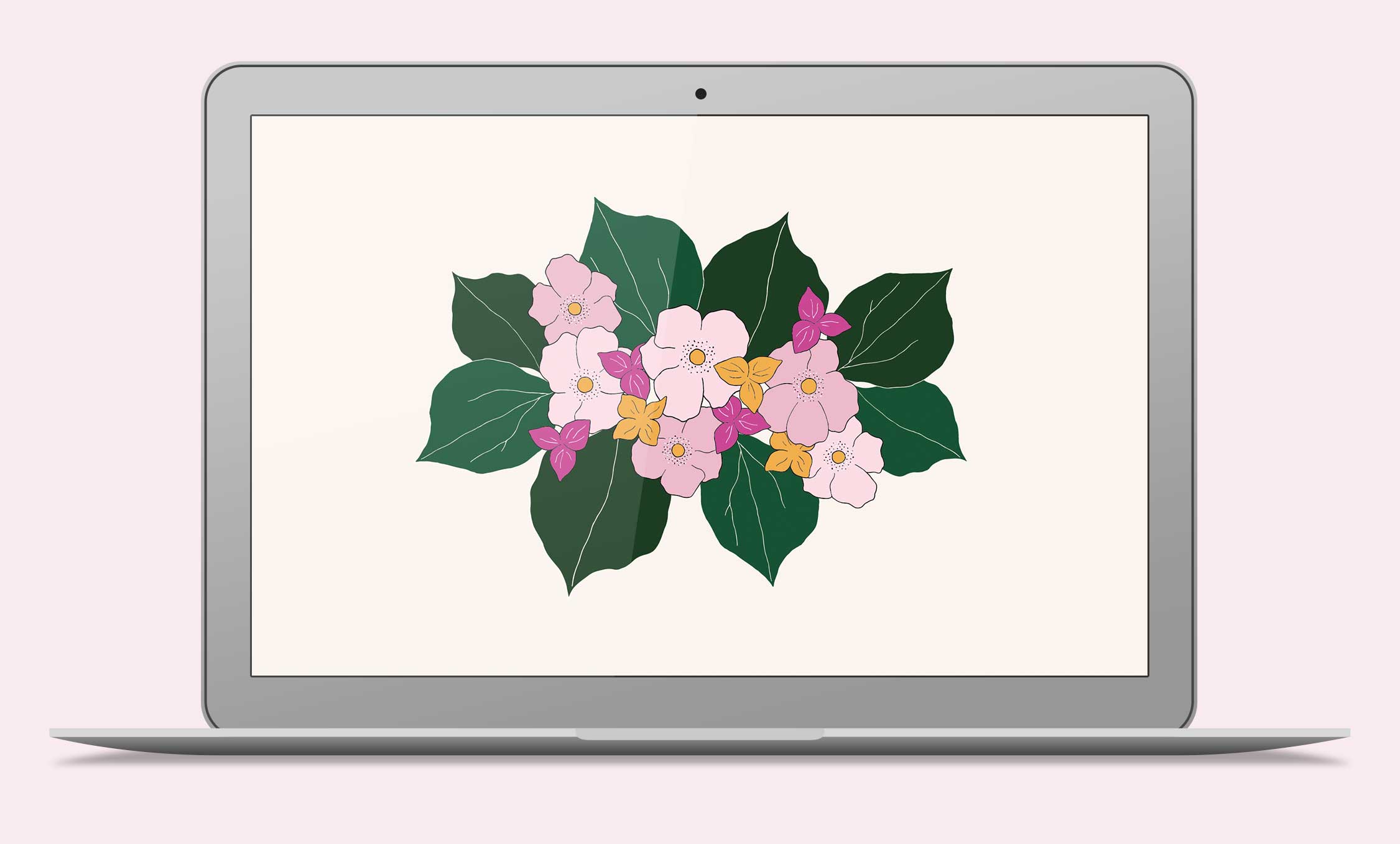 Tropical flower wallpaper - free download for desktop, iPad and iPhone