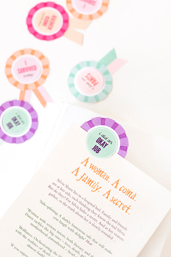 Underachiever prize ribbon bookmarks - DIY plus free printable!