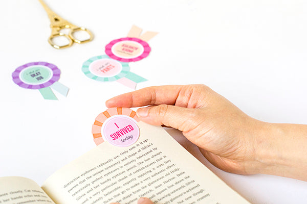 Underachiever prize ribbon bookmarks - DIY plus free printable!