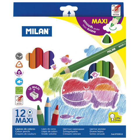 Milan Double-Ended Colored Pencils - Set of 6